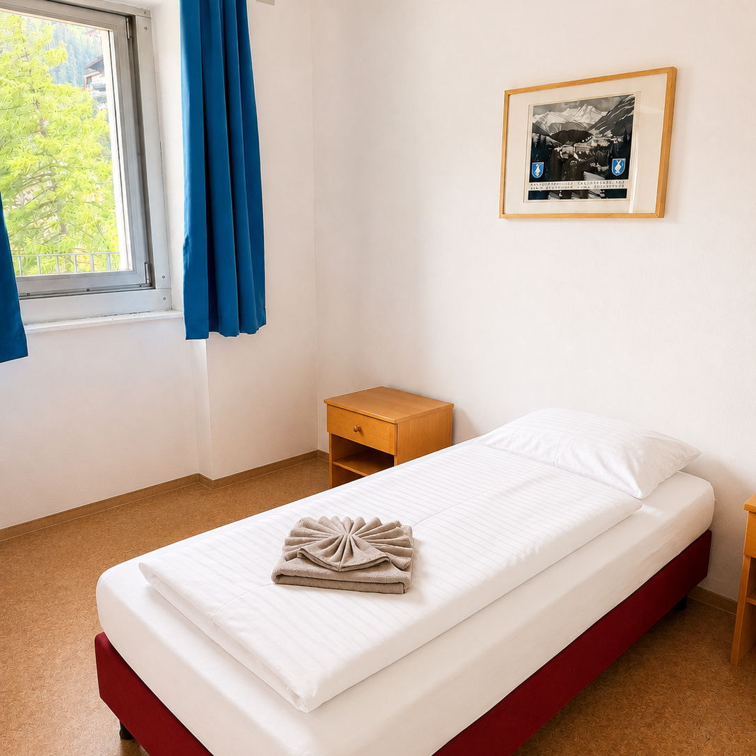 Einzelzimmer in der Hindenburg-Depandance Hotel Krone in Bad Gastein